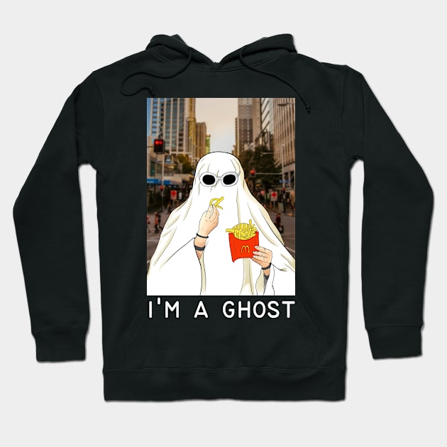 ghost halloween tiktok trend Hoodie by Elsieartwork